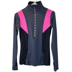 Victoria’s Secret PINK Ultimate Half Zip Jacket Pullover Athletic top thumb hole